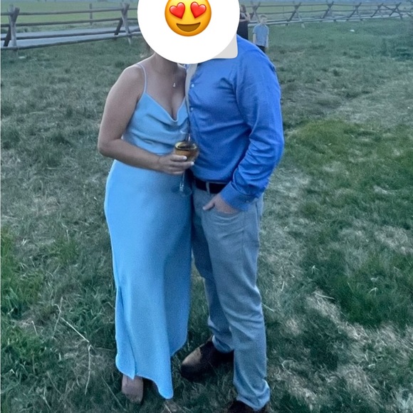 BHLDN Cali Satin Charmeuse Midi Dress - Picture 9 of 14